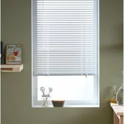 Store Vénitien Aluminium, Blanc Los Angeles, L.40 X H.130 Cm