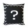 Coussin Point Interrogation, Noir Et Blanc L.38 X H.38 Cm -Miroir Basprix 1 289