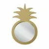 Miroir Ovale Ananas, Dorée, L.30 X H.50 Cm -Miroir Basprix 1 312