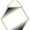 Miroir Hexagonal Carelie, Beige, L.48 X H.40 Cm -Miroir Basprix 1 316