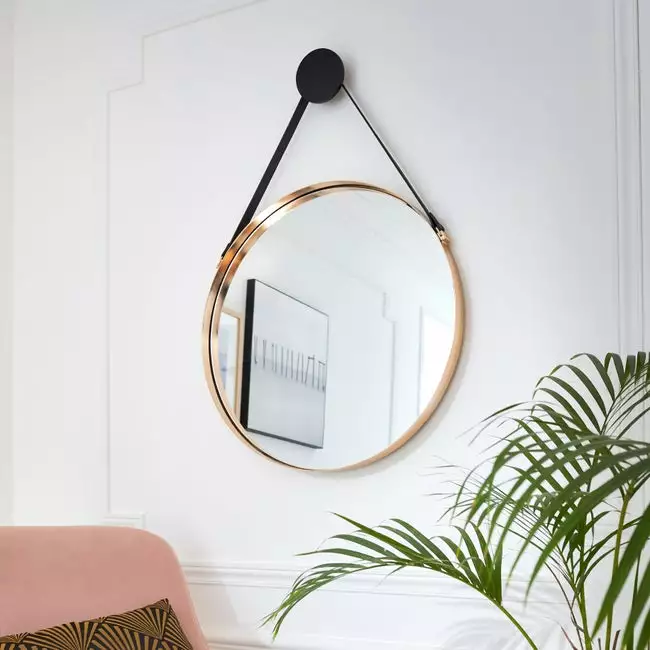 Miroir Rond Barbier, Dorée Diam.55 Cm 3 Miroir Rond Barbier, Dorée Diam.55 Cm