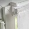 2 Supports Métalliques Auto-serrants Renforcés, Blanc, Pour Tout Type De Store -Miroir Basprix 2 222