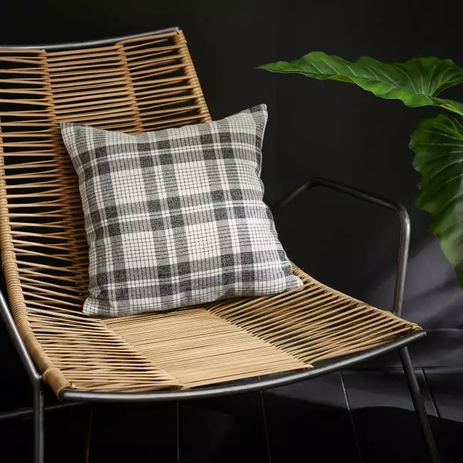 Coussin Wazabi, Gris / Noir L.40 X H.40 Cm 3 Coussin Wazabi, Gris / Noir L.40 X H.40 Cm