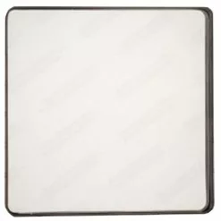 Miroir Aconit Carré, Noir, L.49 X H.49 Cm