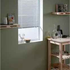 Store Vénitien Aluminium, Argenté Los Angeles, L.80 X H.130 Cm