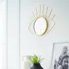 Miroir Ovale Oeil, Dorée, L.36 X H.31 Cm -Miroir Basprix 3 294