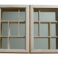 Miroir Rectangulaire Vitrine, Naturel, L.40 X H.30 Cm
