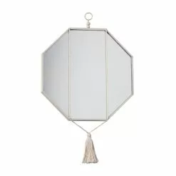 Miroir Hexagonal Bella, Noir, L.40 X H.40 Cm