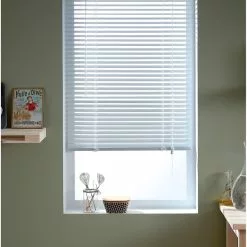 Store Vénitien Aluminium, Blanc Los Angeles, L.60 X H.175 Cm