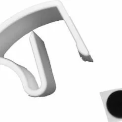 Jeu De 3 Supports Plastiques, Blanc, Pour Store Vénitien