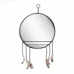 Miroir Rond Rêve, Noir Diam.40 Cm