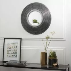 Miroir Rond Eden, Argent Diam.56 Cm
