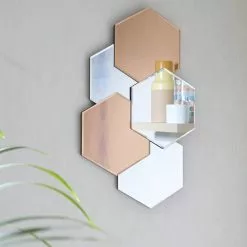 Miroir Design Hexa Bicolor, Miroir