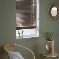 Store Vénitien Bois, Marron Rushmore, L.40 X H.130 Cm