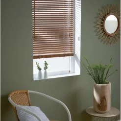 Store Vénitien Bois, Marron Clair Rushmore, L.50 X H.130 Cm