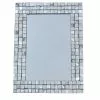 Miroir Rectangulaire Pavé, Argent, L.29.5 X H.40 Cm -Miroir Basprix JPG 116