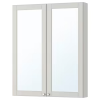 GODMORGON -Miroir Basprix godmorgon meuble a miroir 2 portes kasjoen gris clair 0649002 pe705183 s5