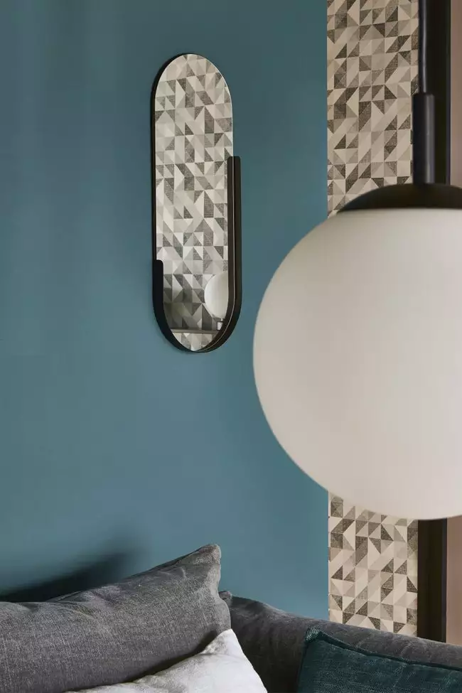 Miroir Ovale Métal, Noir, L.23 X H.60 Cm 3 Miroir Ovale Métal, Noir, L.23 X H.60 Cm