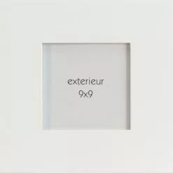 Cadre Laqué, L.9 X H.9 Cm, Bois Blanc