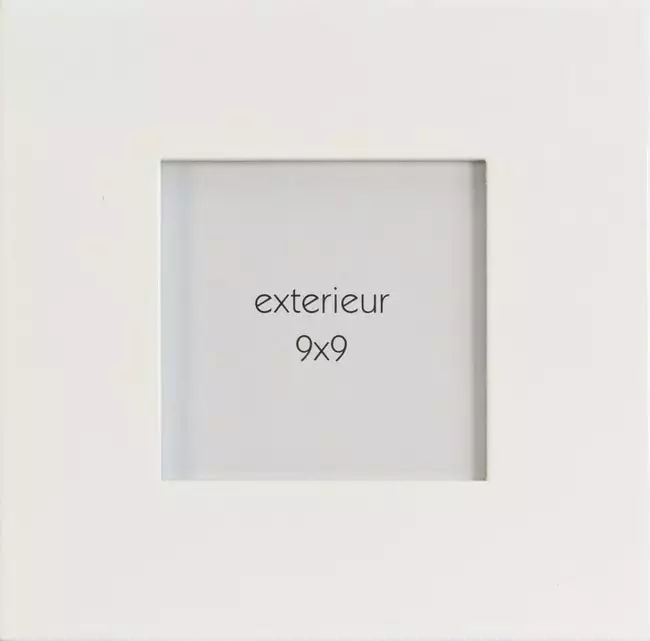 Cadre Laqué, L.9 X H.9 Cm, Bois Blanc 3 Cadre Laqué, L.9 X H.9 Cm, Bois Blanc