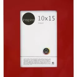 Cadre Laqué, 10 X 15 Cm, Rouge