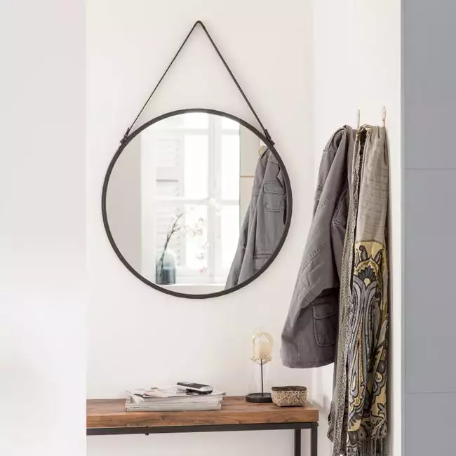 Miroir Rond Barbier, Noir Diam.55 Cm 3 Miroir Rond Barbier, Noir Diam.55 Cm