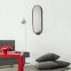Miroir Ovale Allongé Arrondi, Gris, L.30 X H.70 Cm -Miroir Basprix jpg 4 50
