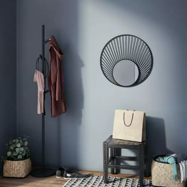 Miroir Rond Inspire Palm, Noir Diam.55 Cm 3 Miroir Rond Inspire Palm, Noir Diam.55 Cm